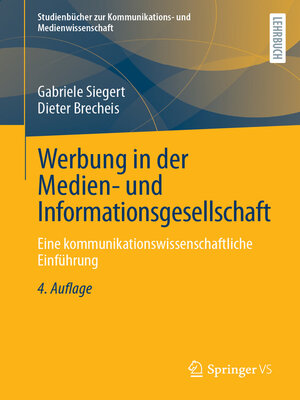 cover image of Werbung in der Medien- und Informationsgesellschaft